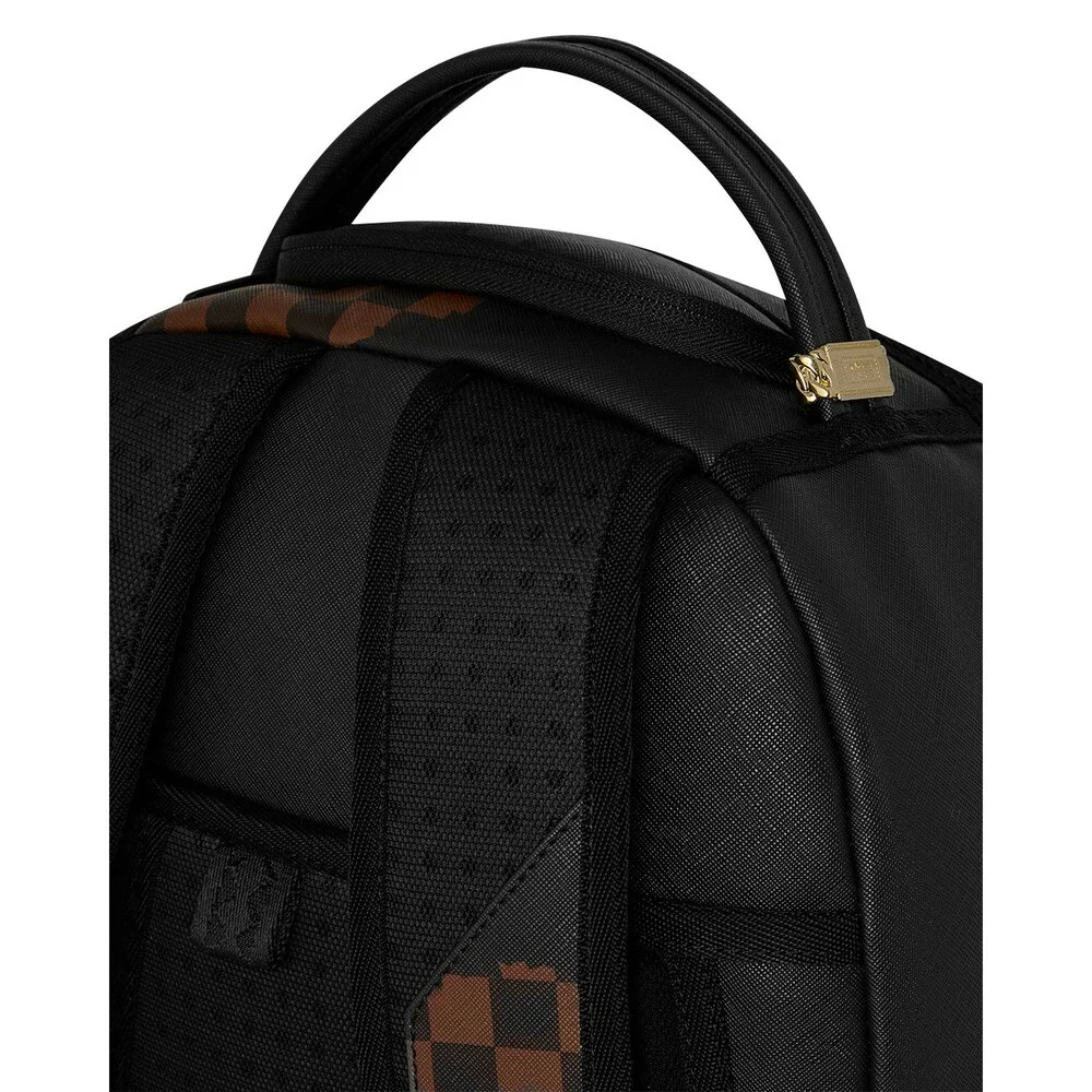 Sprayground Clawed Up Backpack Unisex OS Brown Checkered Shoulder Strap SPR317